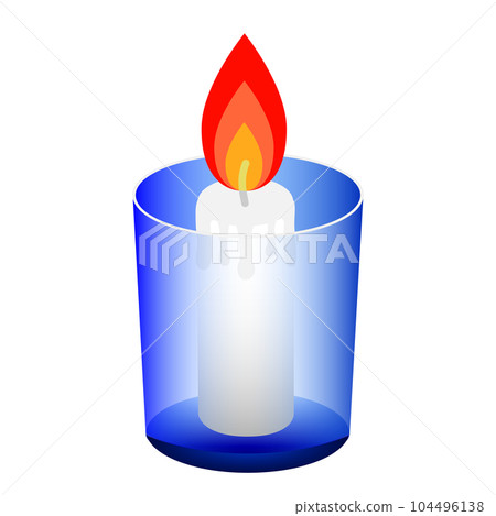 Aroma candle in a glass 104496138