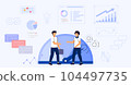 Benchmarking concept Business compare tool for improvement Performance, quality and cost comparison to competitor companies Idea of benchmark business development Vector illustration 104497735