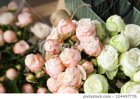 Concept of different occupation, job of florist Concept of different occupation, job of florist 104497776