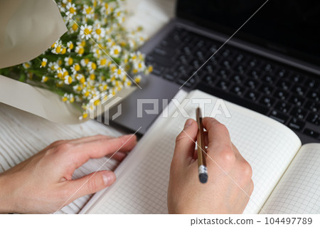 Concept of different occupation, job of florist Concept of different occupation, job of florist 104497789