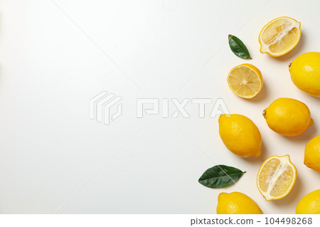 Concept of tasty citrus fruit - delicious lemon Concept of tasty citrus fruit - delicious lemon 104498268