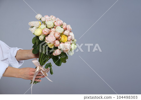 Concept of different occupation, job of florist Concept of different occupation, job of florist 104498303