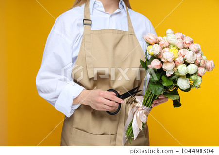 Concept of different occupation, job of florist 104498304