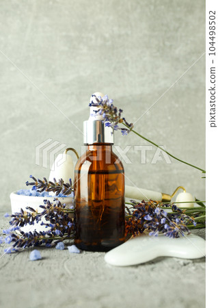 Concept of skin and face care, lavender cosmetic 104498502