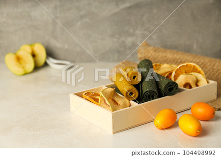 Concept of tasty and sweet food - pastille 104498992