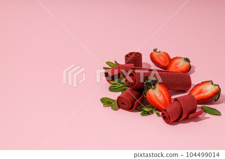 Concept of tasty and sweet food - pastille 104499014