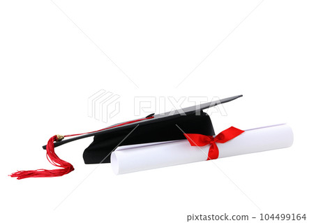 Concept of graduation, isolated on white background 104499164