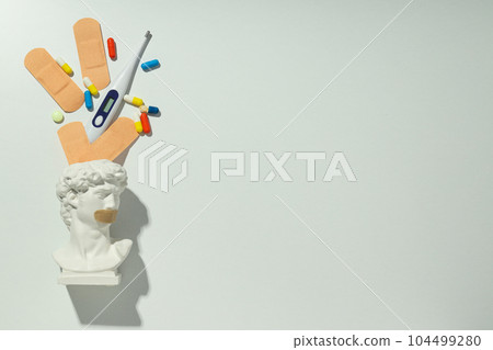 Concept of health care and health treatment, medicine 104499280