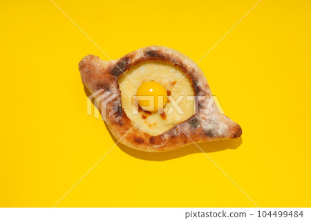 National Georgian cuisine food, flour product - Khachapuri National Georgian cuisine food, flour product - Khachapuri 104499484