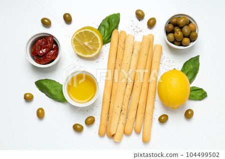 Concept of different world cuisine - Italian food and cuisine 104499502