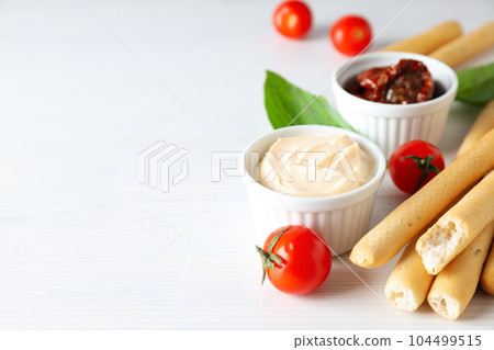 Concept of different world cuisine - Italian food and cuisine 104499515