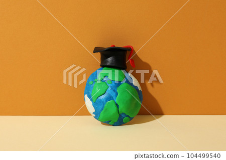 Concept of graduation, high school graduation, college graduation 104499540