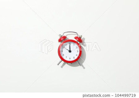 Concept of sleep and wake up with alarm clock 104499719