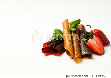 Concept of tasty and sweet food - pastille Concept of tasty and sweet food - pastille 104499820