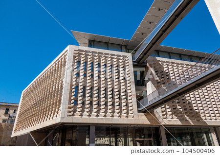 Malta, Valletta, facade of the House of Representatives, Parliament of Malta Malta, Valletta, facade of the House of Representatives, Parliament of Malta 104500406