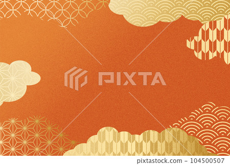 秋天，年終禮物，慶典，金色，奢華，雲，背景 104500507