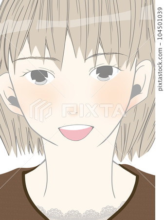 可愛的長發女孩插畫素材(三) 可愛的長發女孩插畫素材(三) 104501039