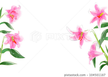 Bamboo lily flower card 8 104501187