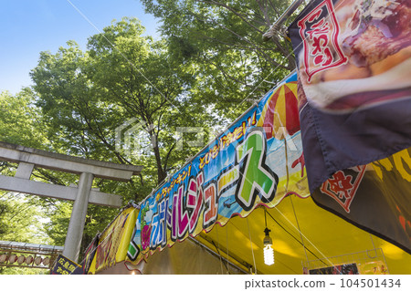 Food stalls, stalls, summer festivals, fairs, summer holidays, nostalgic sales 104501434