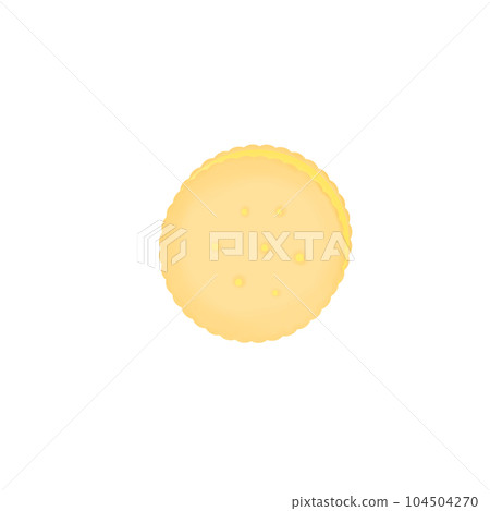 Single biscuit on white background Single biscuit on white background 104504270