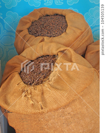 Coffee bean hemp bag Coffee bean hemp bag 104505139