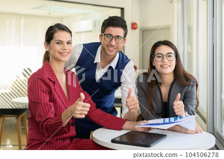 Group of business team meeting and brainstorming at office Group of business team meeting and brainstorming at office 104506278