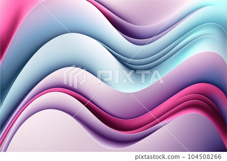 Contemporary abstract waves design background with pastel color 104508266