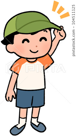 戴著帽子的男孩 戴著帽子的男孩 104511125