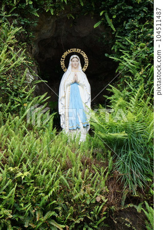 Kamigoto Arikawa district Lourdes of the former Tainoura Church 104511487