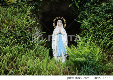 Kamigoto Arikawa district Lourdes of the former Tainoura Church 104511488