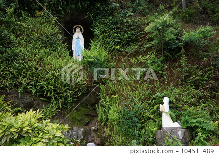 Kamigoto Arikawa district Lourdes of the former Tainoura Church 104511489