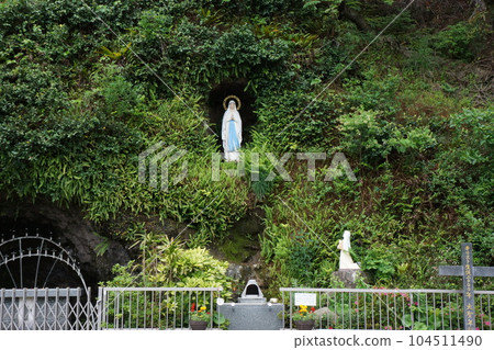 Kamigoto Arikawa district Lourdes of the former Tainoura Church 104511490