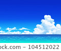 藍天和天體雲彩和海 104512022