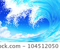 海浪、藍天和雲彩 104512050