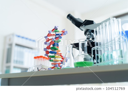 Experimental instruments and microscopes for research and development in the laboratory 104512769