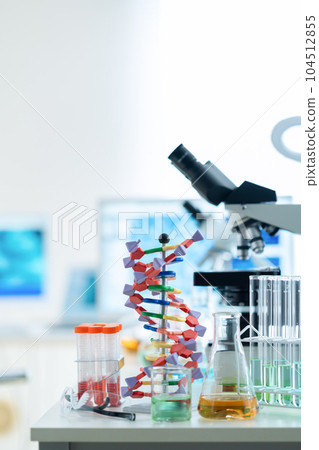 Experimental instruments and microscopes for research and development in the laboratory 104512855