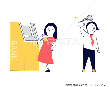 A woman who feels that investing money is better than depositing it in a bank or post office A woman who feels that investing money is better than depositing it in a bank or post office 104513478