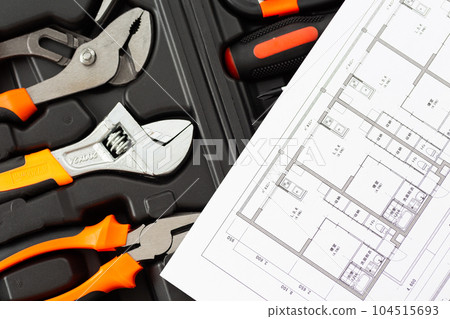 工具集和房屋繪圖 104515693