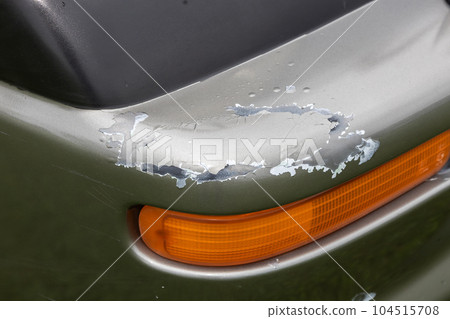 Car body deterioration and rust, dents Car body deterioration and rust, dents 104515708
