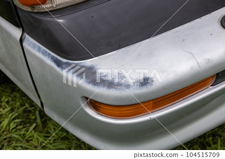 Car body deterioration and rust, dents Car body deterioration and rust, dents 104515709
