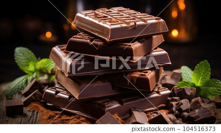 Various assortment of chocolate with paste, Chocolate background. Various assortment of chocolate with paste, Chocolate background. 104516373