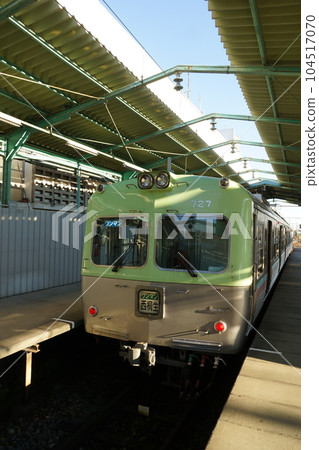 Scenery of the Jomo Electric Railway Series 700 (Chuomaebashi Station) 104517070