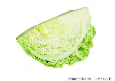 Ripe young green cabbage isolated on white background close up. File contains clipping path. Ripe young green cabbage isolated on white background close up. File contains clipping path. 104517912