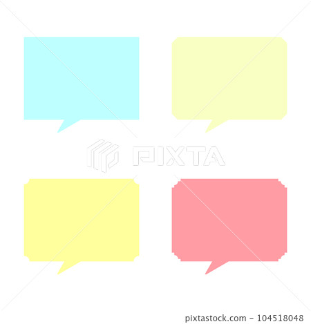 方形語音氣泡集 104518048