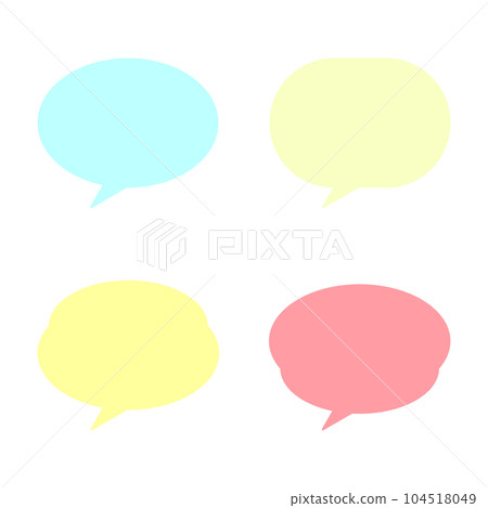 round speech bubble set 104518049