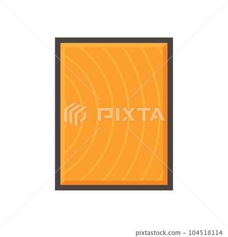 Wood with grain of end side vector icon design. Wood with grain of end side vector icon design. 104518114