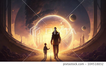Children are the shackles of the three worlds: It is your responsibility as a parent to organize the past, and take on the present and future together with your child. 104518832