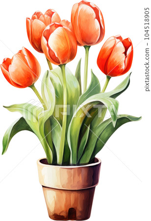 Watercolor Window Flower Pot Stock Illustrations – 299 Watercolor Window Flower  Pot Stock Illustrations, Vectors & Clipart - Dreamstime