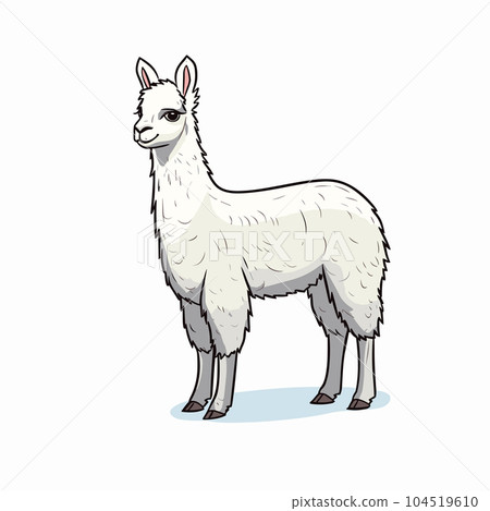 Cria hand-drawn illustration. Cria. Vector doodle style cartoon illustration Cria hand-drawn illustration. Cria. Vector doodle style cartoon illustration 104519610