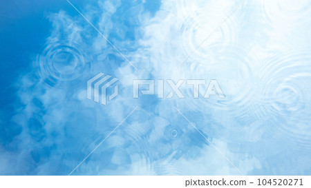 water ripples and blue sky 104520271